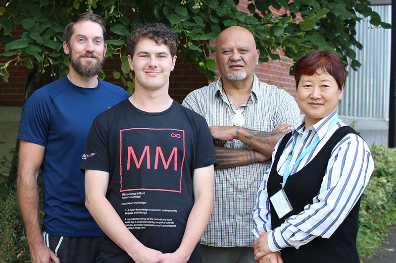 Summer intern Taylor Te Puni