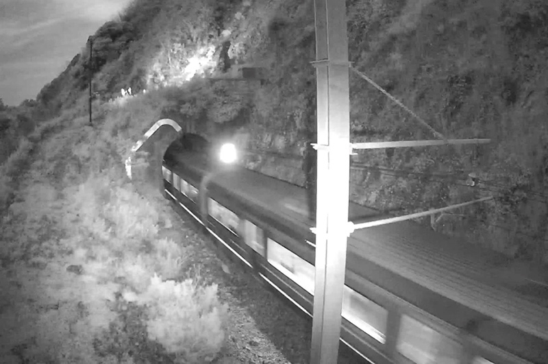 Night vision camera image