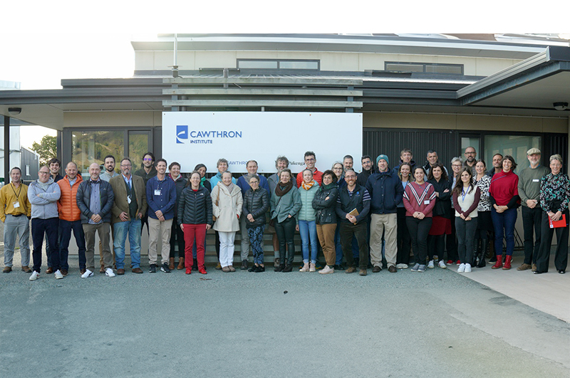 IFREMER scientists with Cawthron colleagues