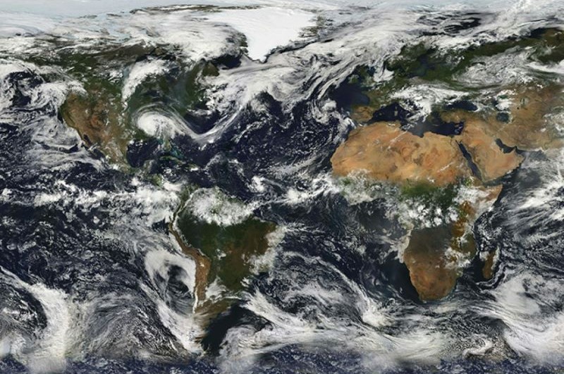 world satellite view