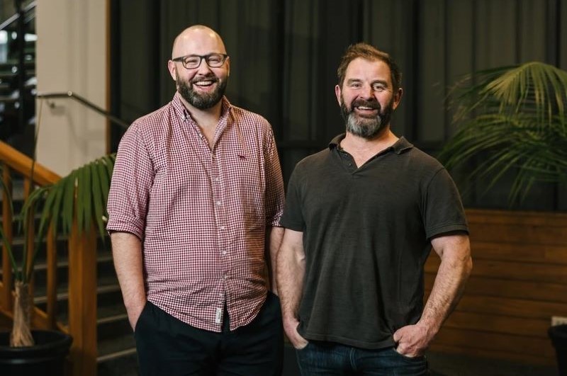 Tom Brownlie (right) and Christopher Liang