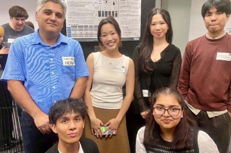 Dr Hafez Taheri with students