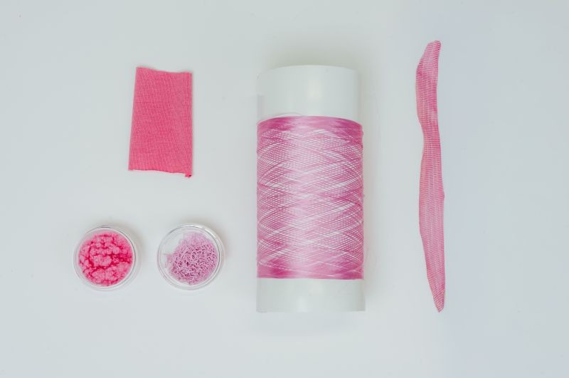 re-spun waste fibre