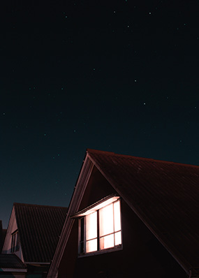 house lights at night