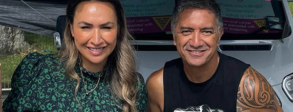 Tūranga FM Breakfast co-hosts Rāhia Timutimu and Mātai Smith
