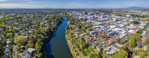 aerial view of Christchurch