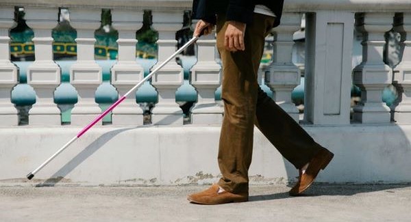 Vision impaired person