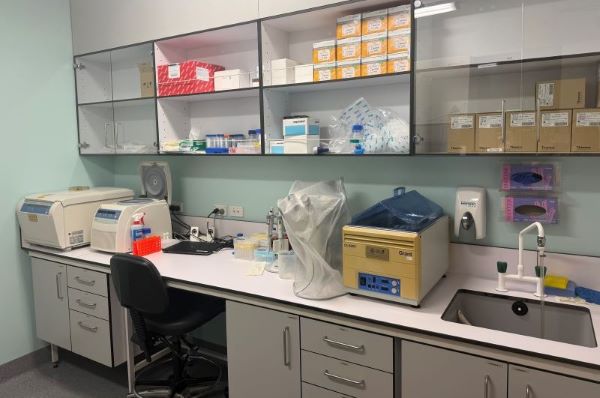 Lentivirus-compliant tissue culture room