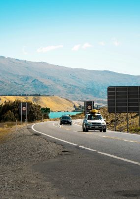 Cars on NZ road